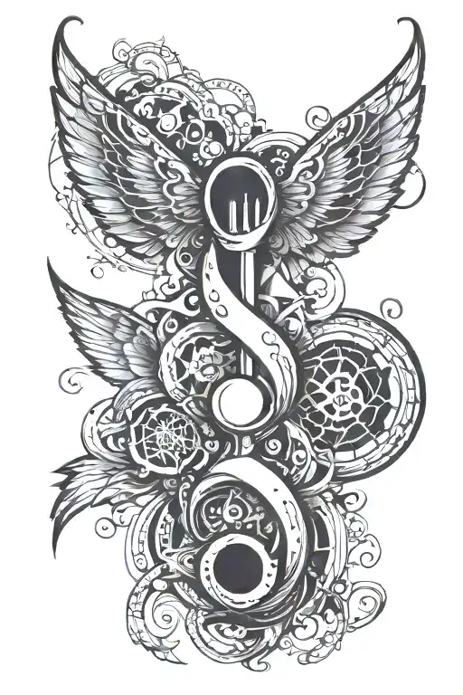 semi colon, leukemia ribbon hanging form a web design tattoo design idea