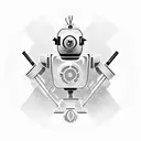 Sweeper Bot from Destiny  tattoo design idea