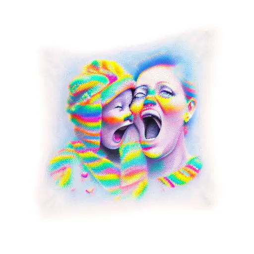 mama pajama tattoo design idea