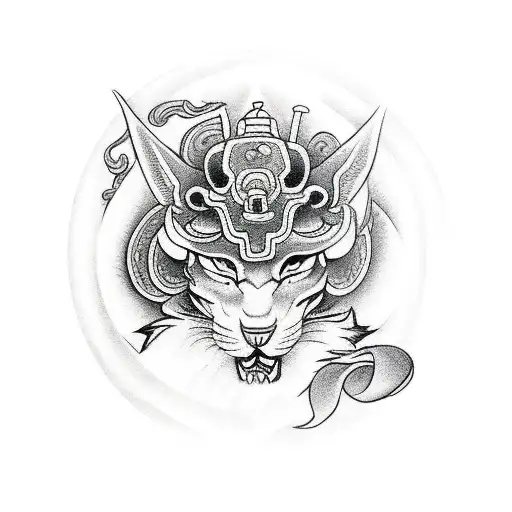 courage tarot card tattoo design idea