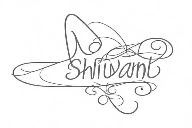 Shivani name tattoo design idea