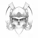 Sic Parvis Magna on a sleeve tattoo design idea