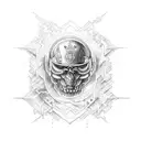 Sic Parvis Magna on a sleeve tattoo design idea