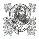jesus tattoo design idea