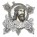 jesus tattoo design idea