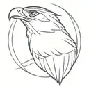 crown hawk crown tattoo design idea