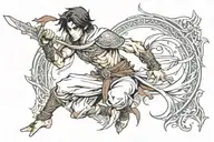 Prince of persia  tattoo design idea