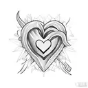 CORAZON CON CERRADURA tattoo design idea