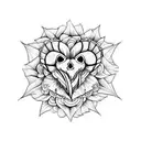 CORAZON CON CERRADURA tattoo design idea