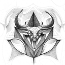 Satan tattoo design idea