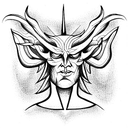 Satan tattoo design idea