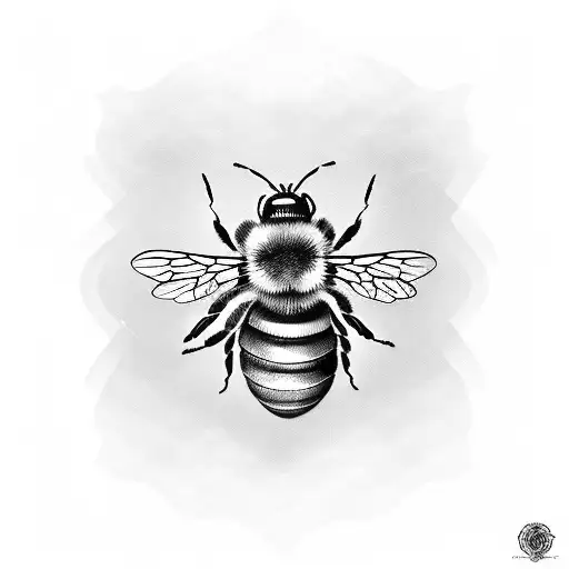 Bee & honeycomb tattoo design idea