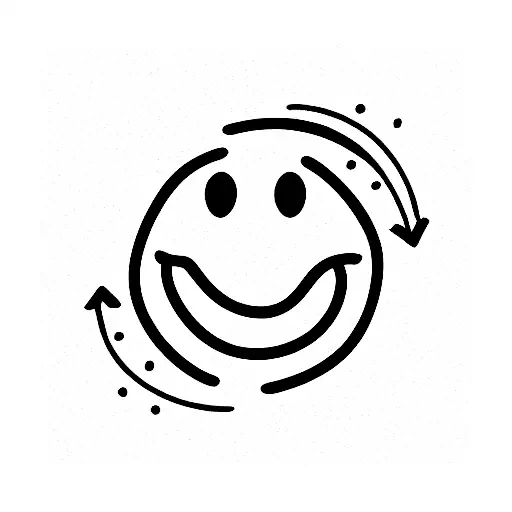 smiley tattoo design idea