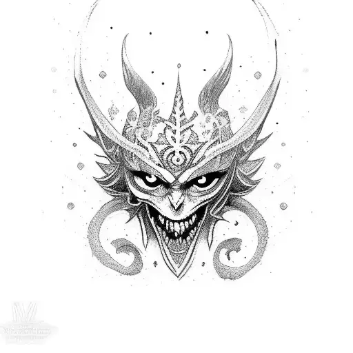 Black clover asta tattoo design idea