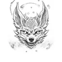 Black clover asta tattoo design idea