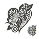 love symbol tattoo design idea