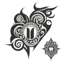 love symbol tattoo design idea