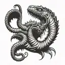 sandworm  beetlejuice tattoo design idea