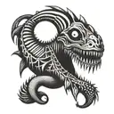 sandworm  beetlejuice tattoo design idea