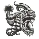 sandworm  beetlejuice tattoo design idea