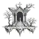 Golgotha tattoo design idea