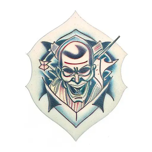 male depression tattoo design idea