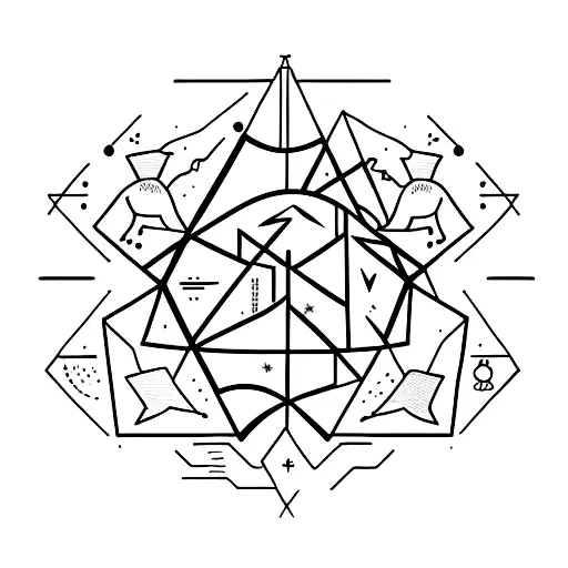 A minimalist tattoo of an open book with the Big Dipper shining through its pages tattoo design idea