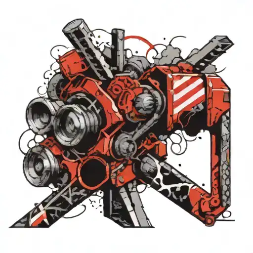 thors hammer tattoo design idea