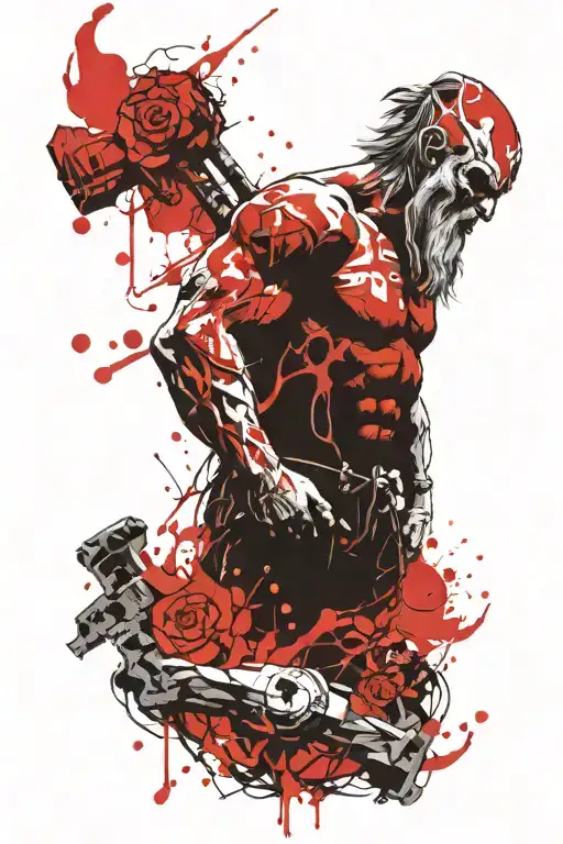 Norse frost giant  tattoo design idea