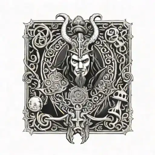 Norse god Loki tattoo design idea