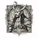 Norse god Loki tattoo design idea