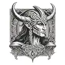 Norse god Loki tattoo design idea