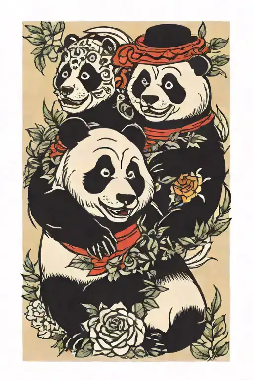 Miyagi and Andi Panda singers tattoo design idea