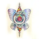 Papillons  tattoo design idea