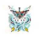 Papillons  tattoo design idea