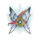 Papillons  tattoo design idea