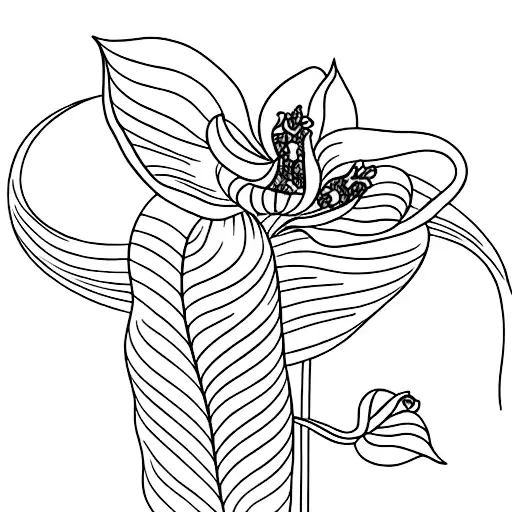 orquidea tattoo design idea