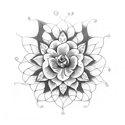 flor orquidea tattoo design idea