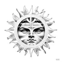 The original artwork is said to be a depiction of Apollo, the Olympian god of the sun and light, though others have cons tattoo design idea