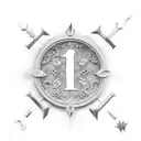 23 roman numerals tattoo design idea