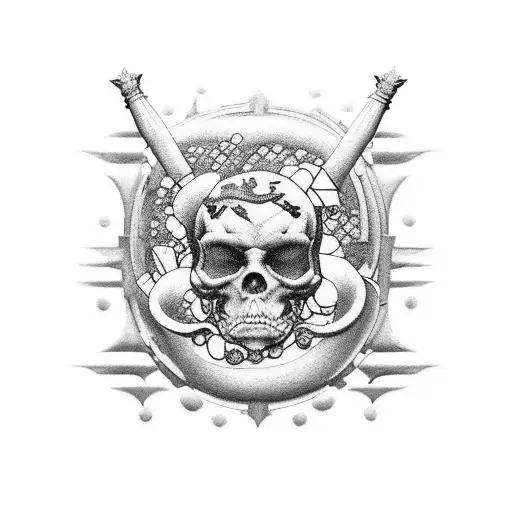  Il tatuaggio "Eterna Sinfonia di Bit" è un'opera d'arte intricata che si sviluppa sulla pelle come una partitura digita tattoo design idea