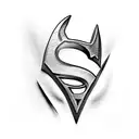 Superman Batman and wonder woman tattoo design idea