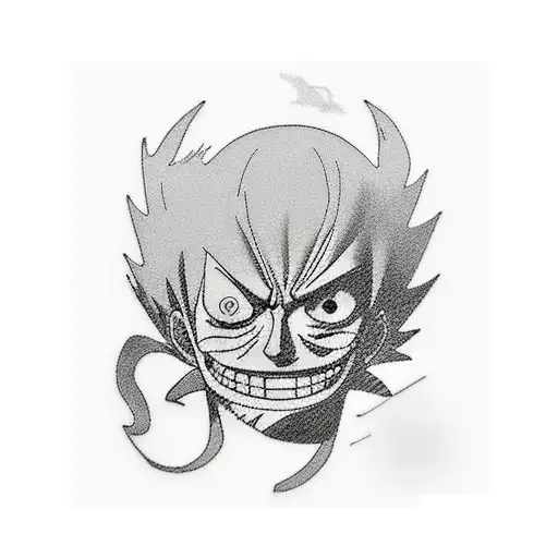 kaido looking at luffy one piece tattoo design idea