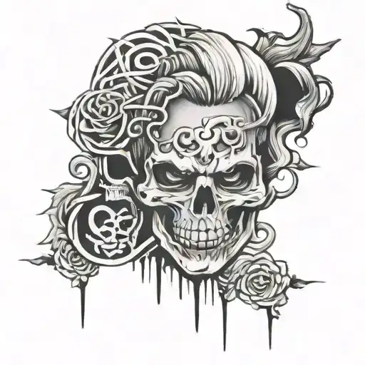 suicideboys related tattoo design idea