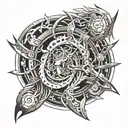 Sagittarius tattoo design idea