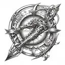 Sagittarius tattoo design idea