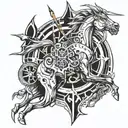 Sagittarius tattoo design idea