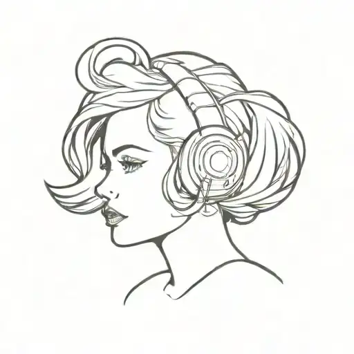 vault girl tattoo design idea