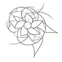 pinwheel tattoo design idea