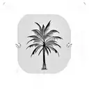 Palm Tree tattoo design idea